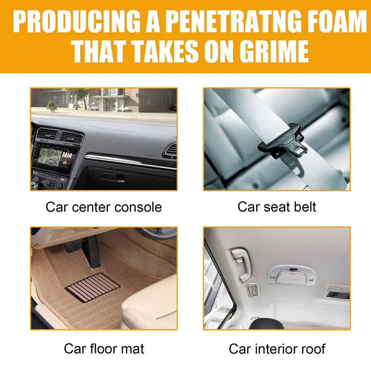 Car Foam Cleaner Neutral PH fo - Seat Cleaner Fabric 评论和价格