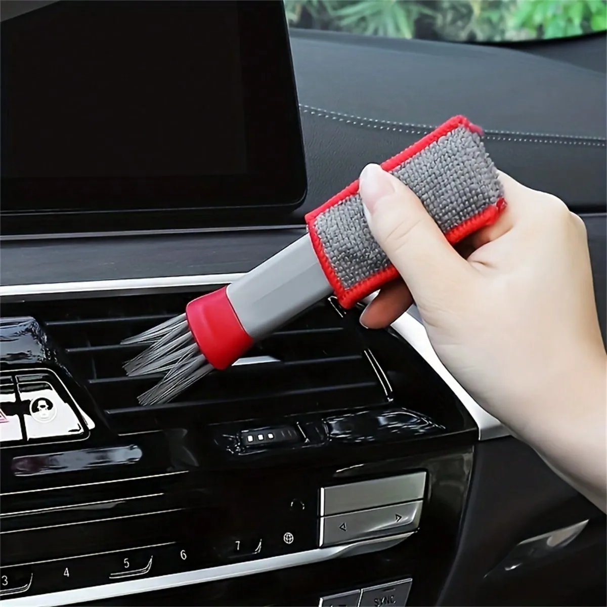 1pc Double-Headed Brush, Car A - Car Cleaning Brush 评论和价格