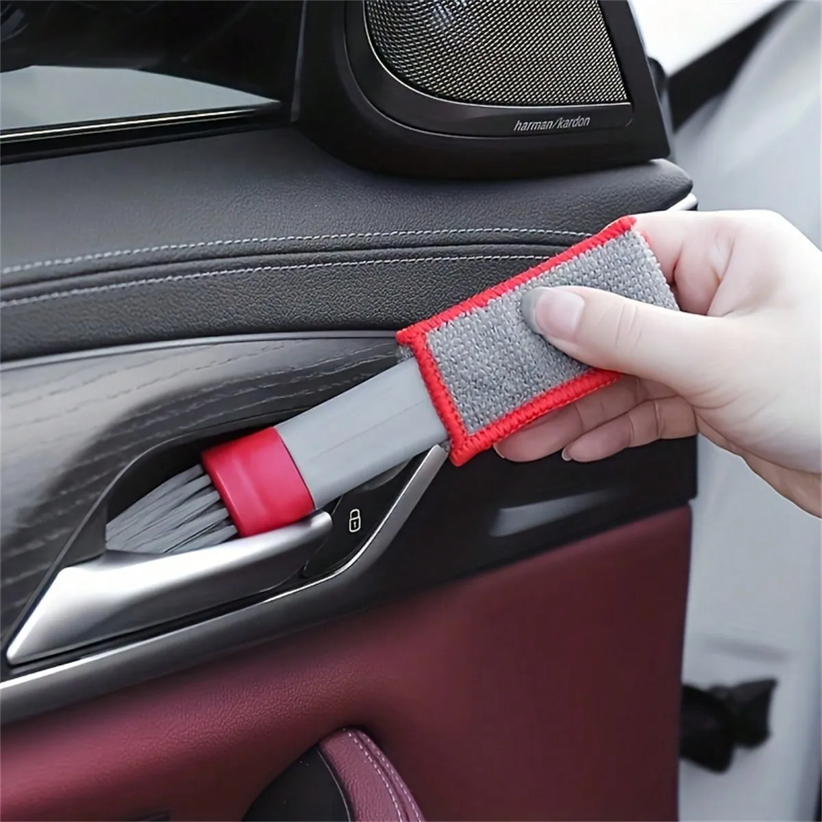 1pc Double-Headed Brush, Car A - Car Cleaning Brush 评论和价格