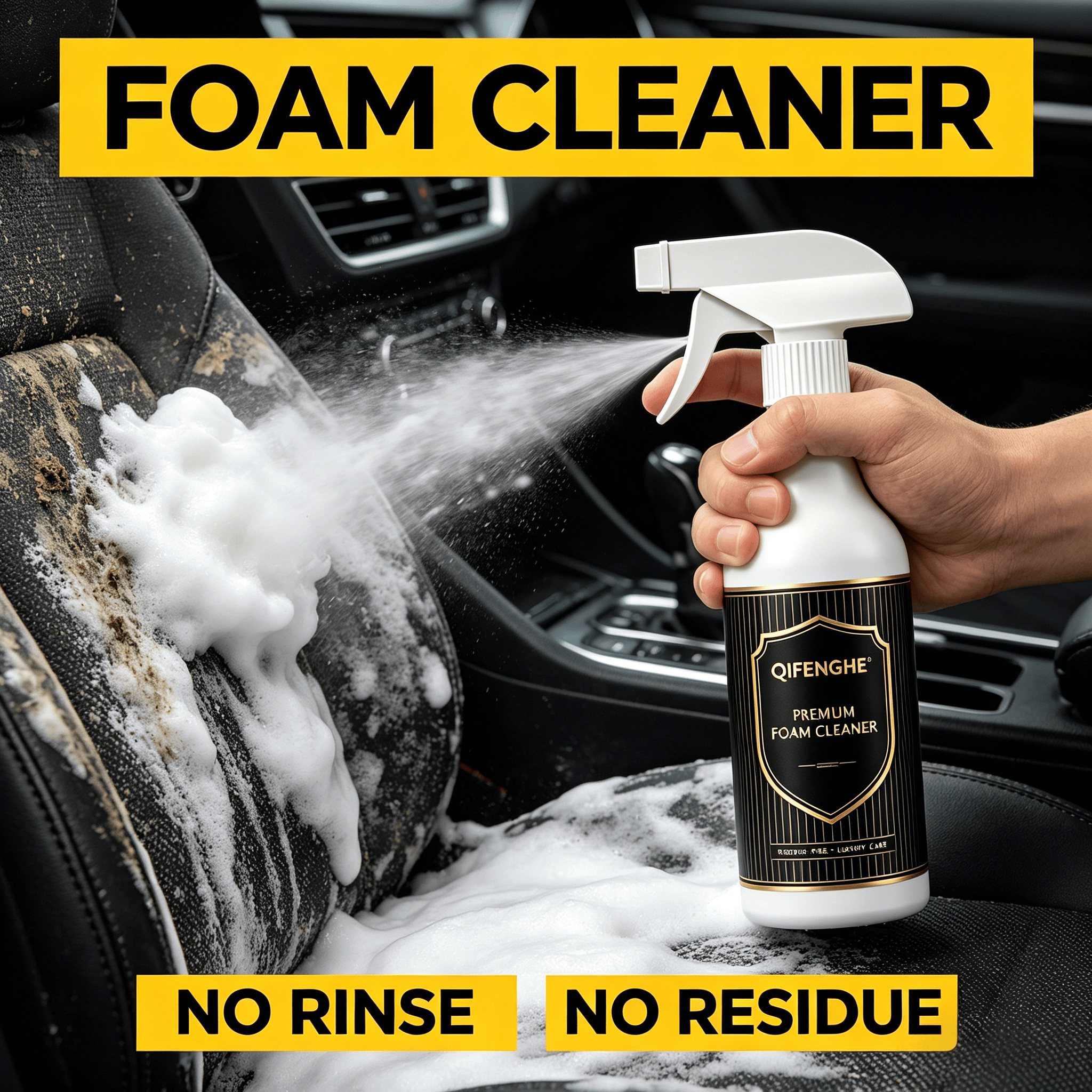 2-in-1 Foam Cleaner – Waterles - Seat Cleaner Fabric 评论和价格