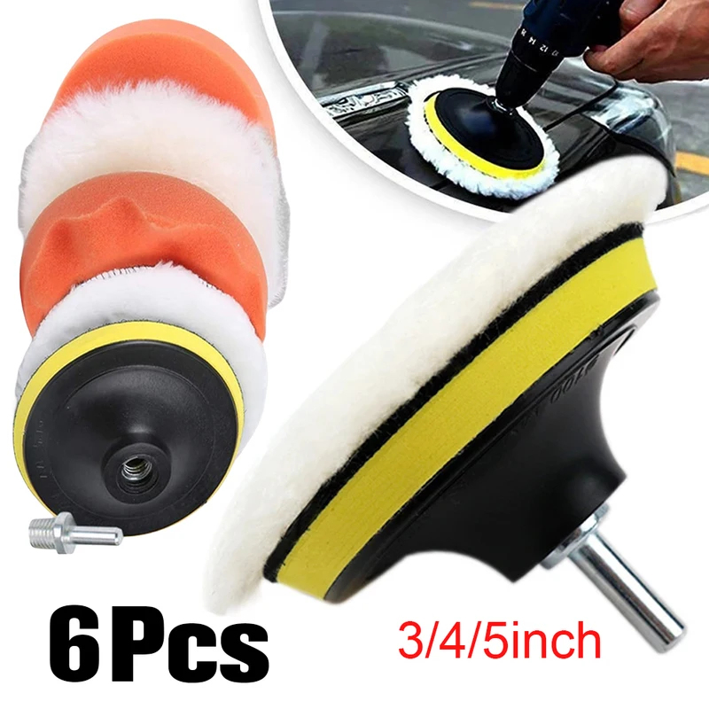 3/4/5 Inch Car Polisher Pads K - Polish Pad Set Buffer 评论和价格