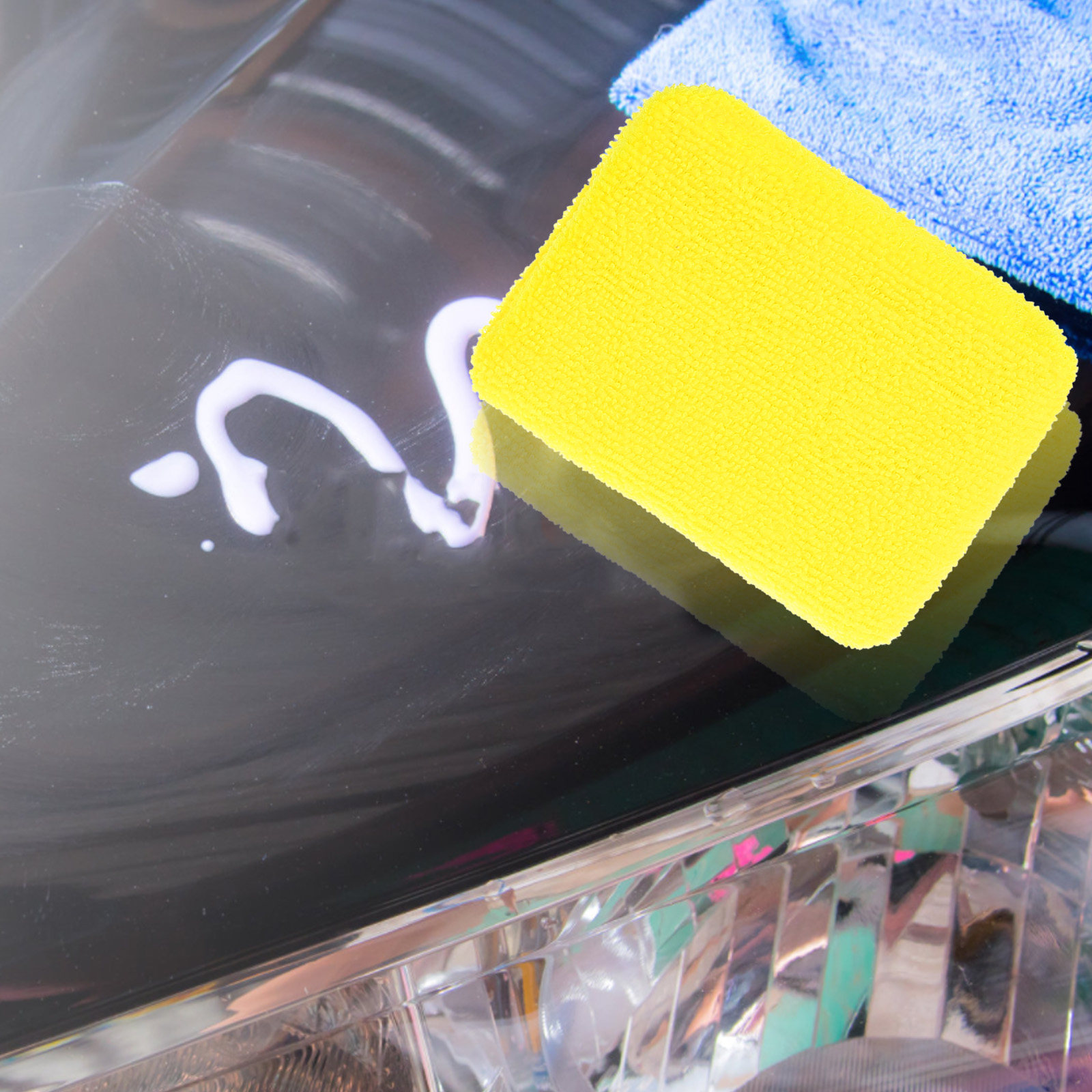 5Pcs Car Waxing Pads Compact L - Wax Applicator Pad 评论和价格