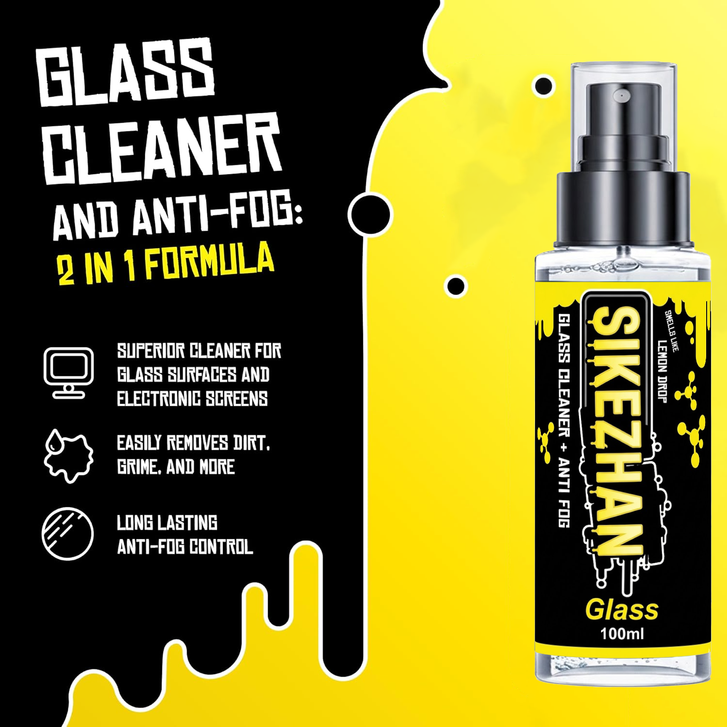 2in1 Anti Fog Spray Car Glass  - Glass Cleaner Streak 评论和价格