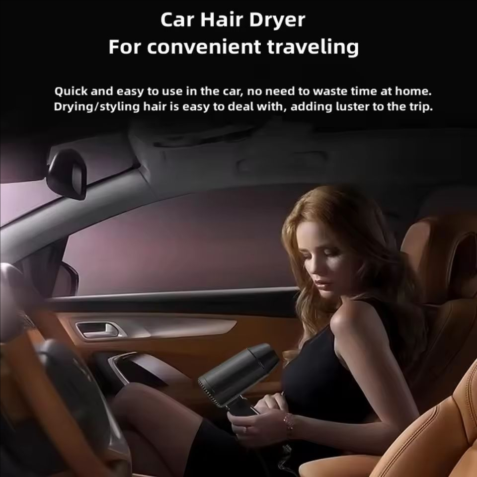 Portable 12V Folding Car Hair  - Dryer Car Blower 评论和价格