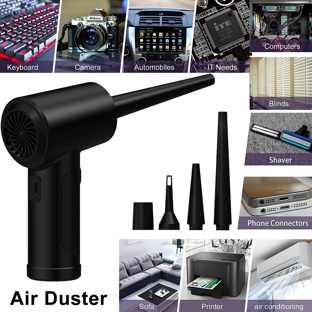 Compressed Air Duster for Comp - Dryer Car Blower 评论和价格