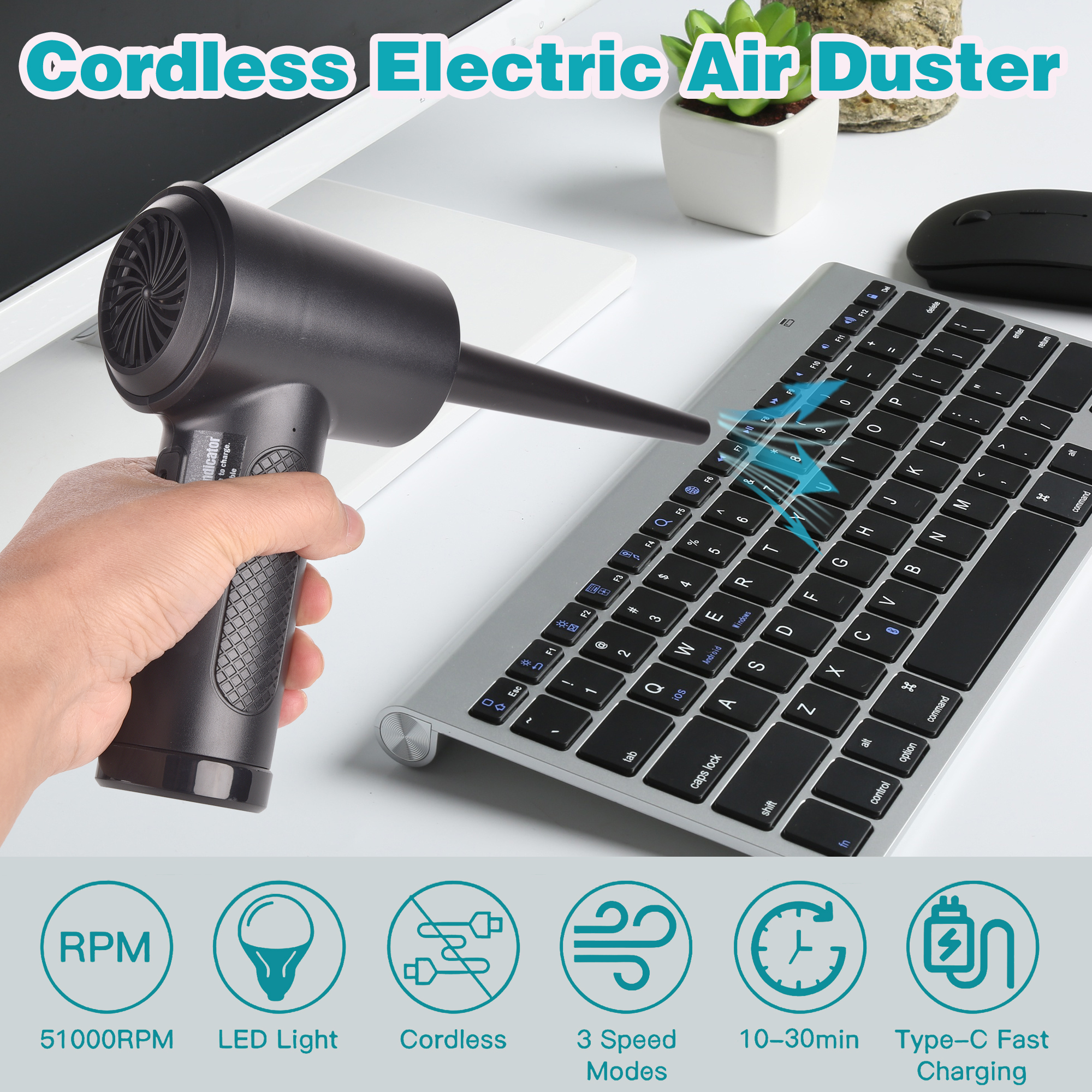Compressed Air Duster for Comp - Dryer Car Blower 评论和价格