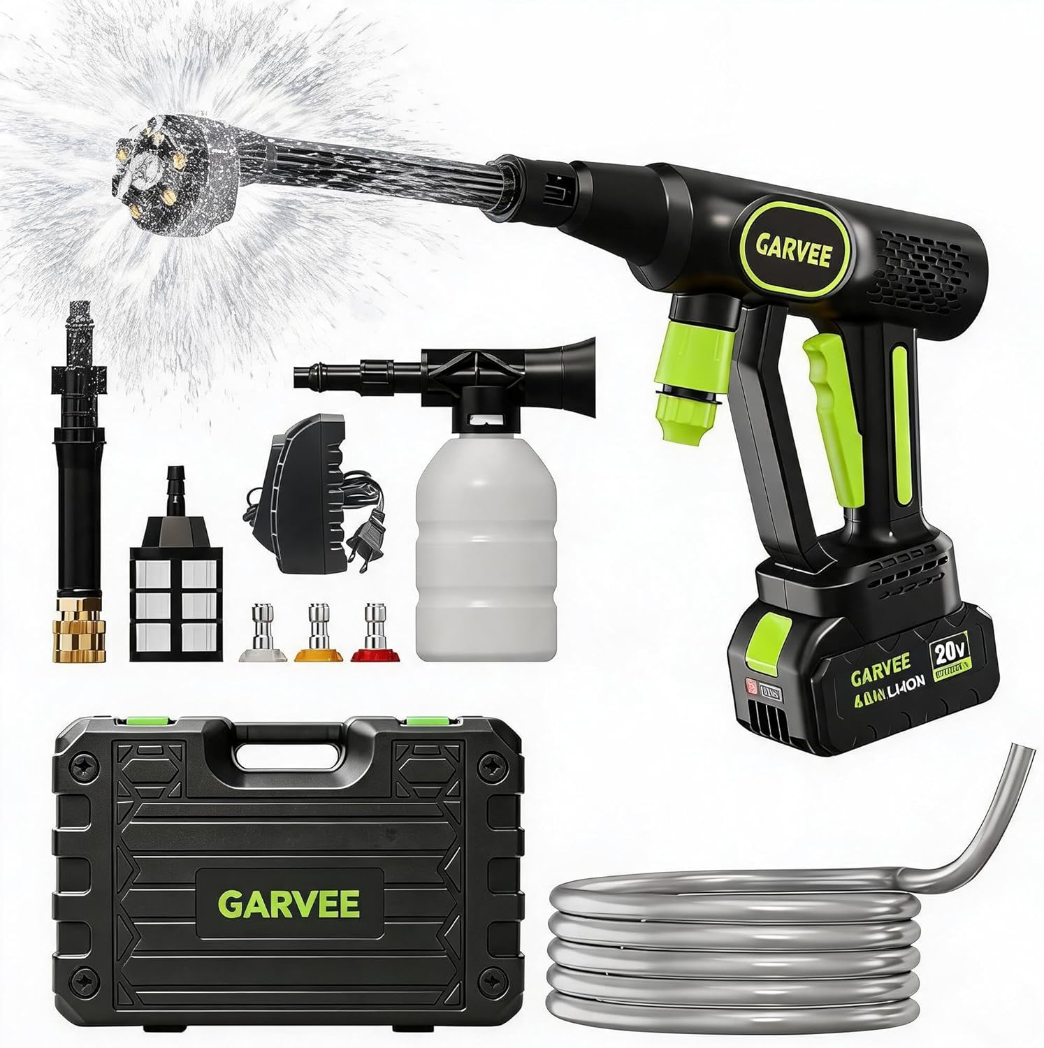 Cordless Pressure Washer, 320  - Foam Cannon Car Wash 评论和价格