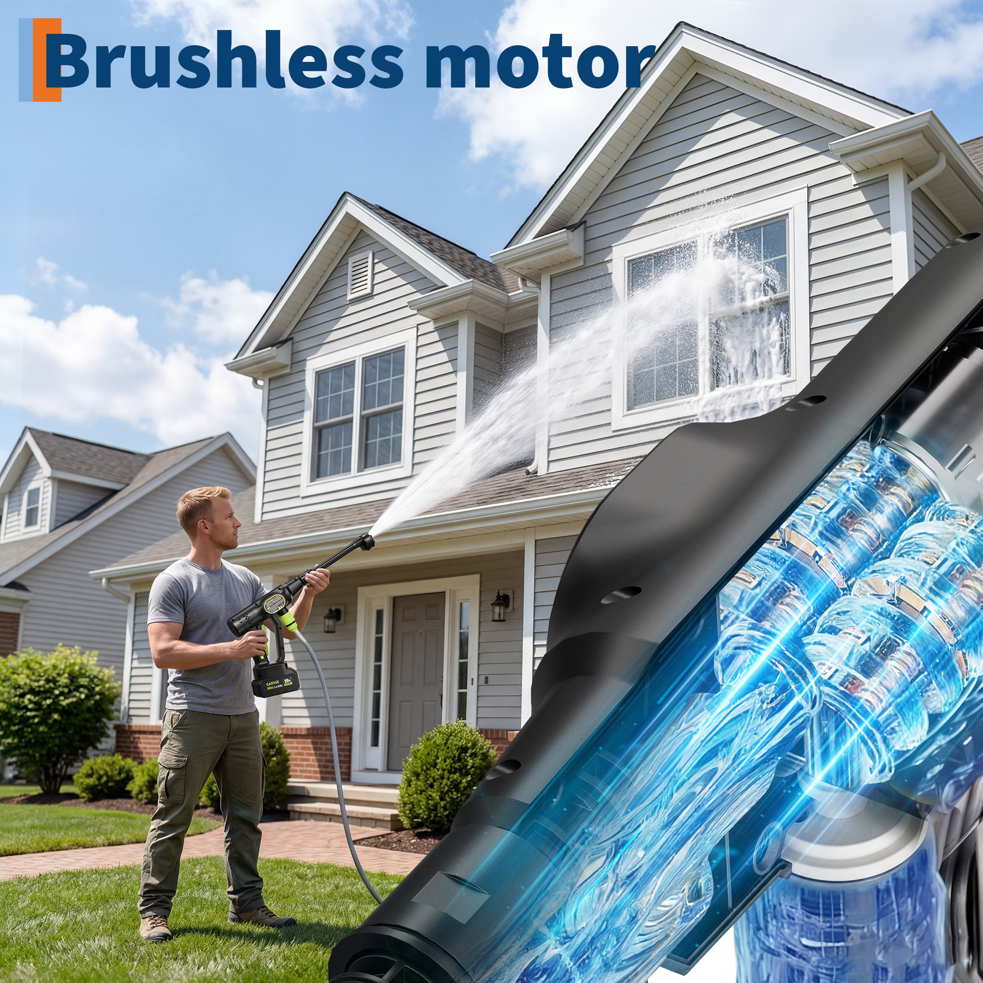 Cordless Pressure Washer, 320  - Foam Cannon Car Wash 评论和价格
