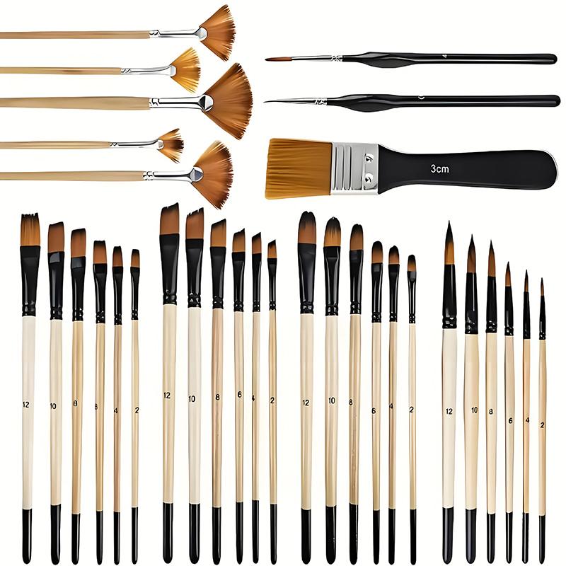 32Pcs/pack Paint Brush Set For - Detailing Brush Set 评论和价格
