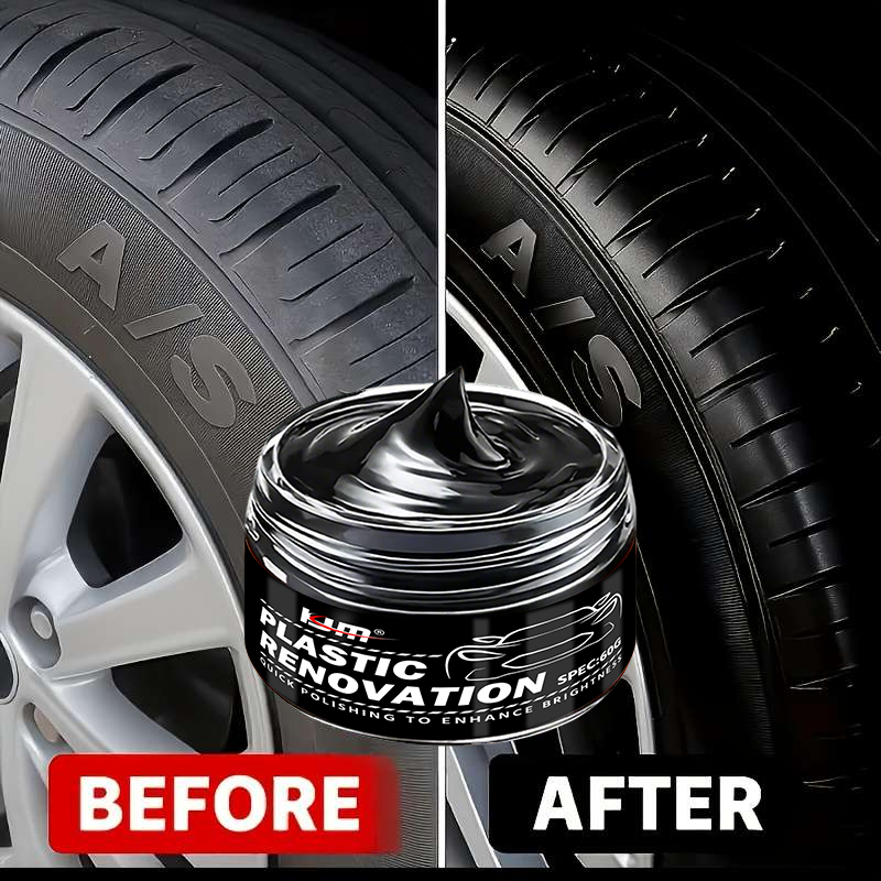 KJM Deep Black Gloss Car Renov - Trim Restorer Plastic 评论和价格