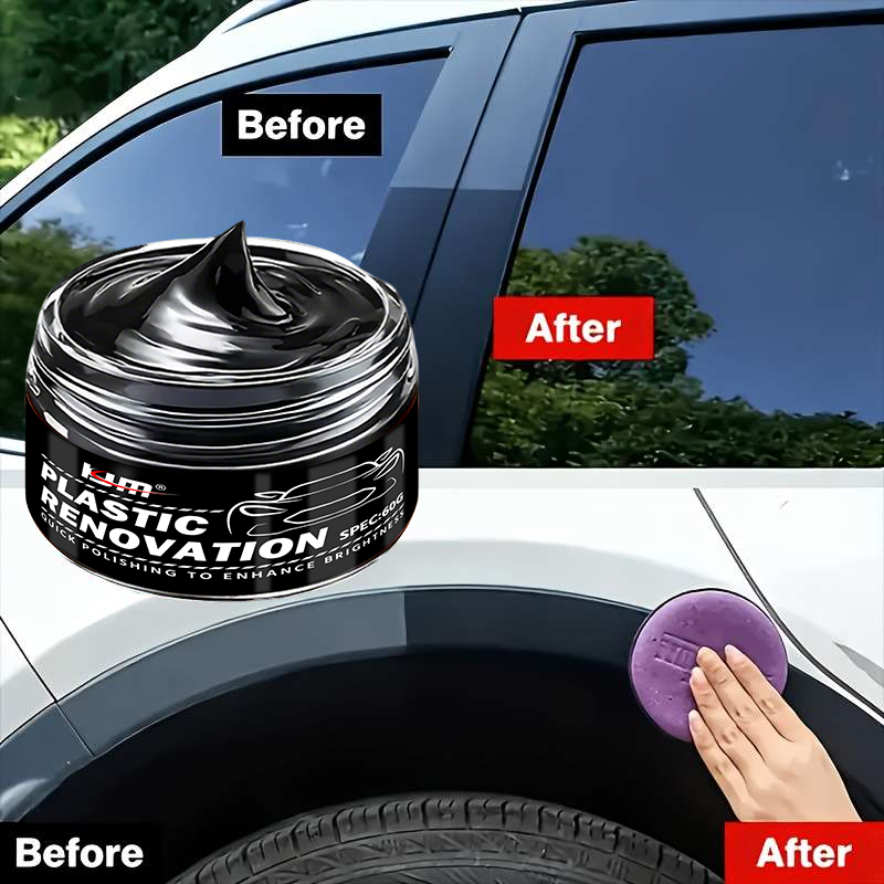 KJM Deep Black Gloss Car Renov - Trim Restorer Plastic 评论和价格