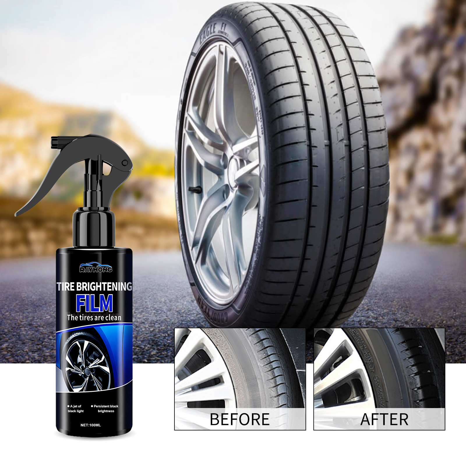 Car Tire Shine Coating Spray C - Tire Shine Spray Sealant 评论和价格