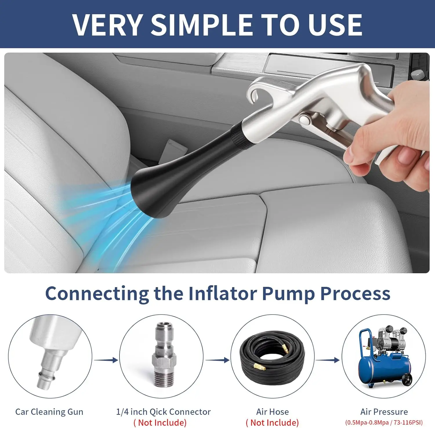 High Pressure Air Blow Gun Pro - Dryer Car Blower 评论和价格
