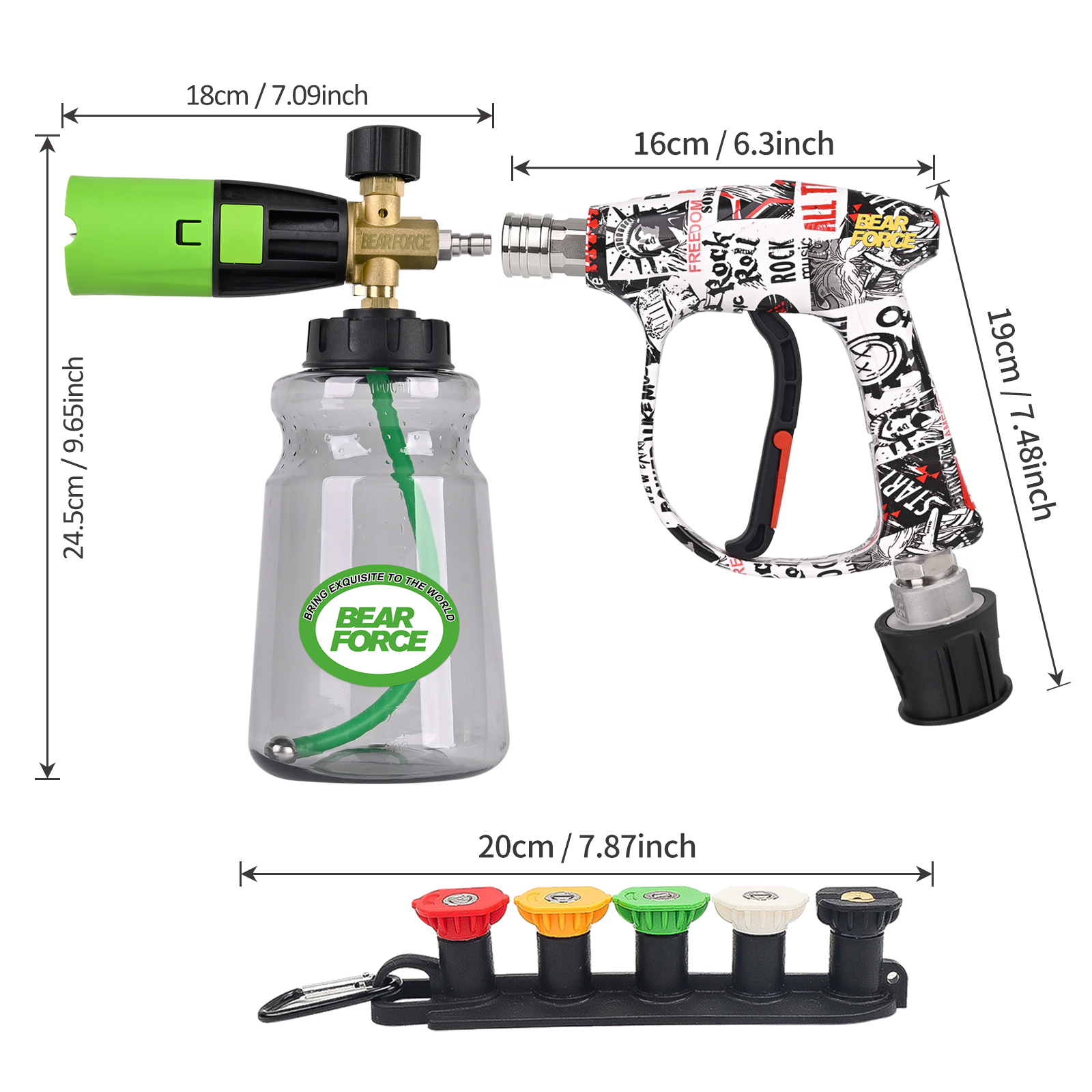 BEAR FORCE Pressure Washer Foa - Foam Cannon Car Wash 评论和价格